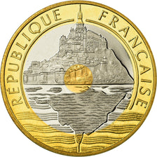 Coin, France, Mont Saint Michel, 20 Francs, 1997, Paris, Proof, MS(65-70)