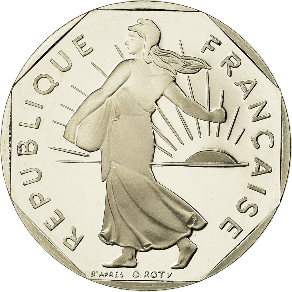 Coin, France, Semeuse, 2 Francs, 1991, Paris, Proof, MS(65-70), Nickel