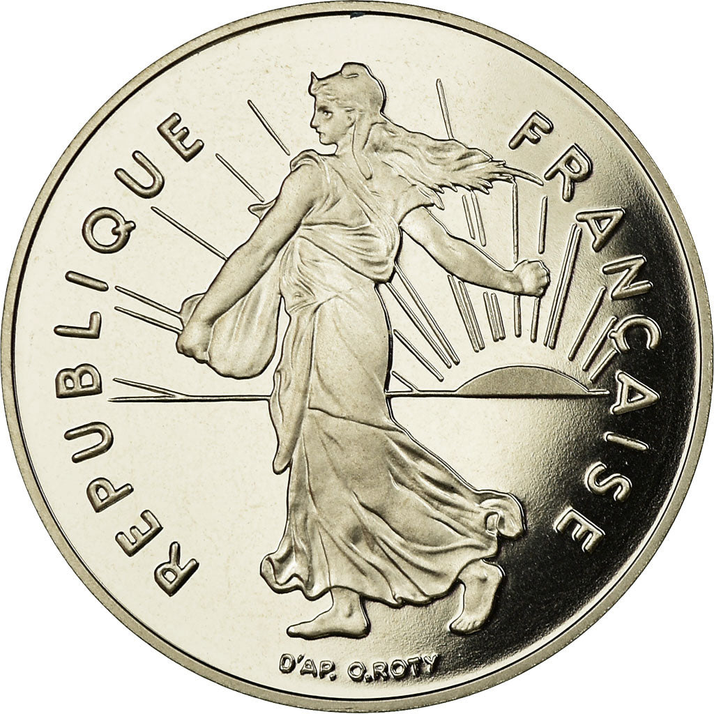Moneta, Francia, Semeuse, 5 Francs, 1991, Paris, Proof, FDC, Nichel placcato