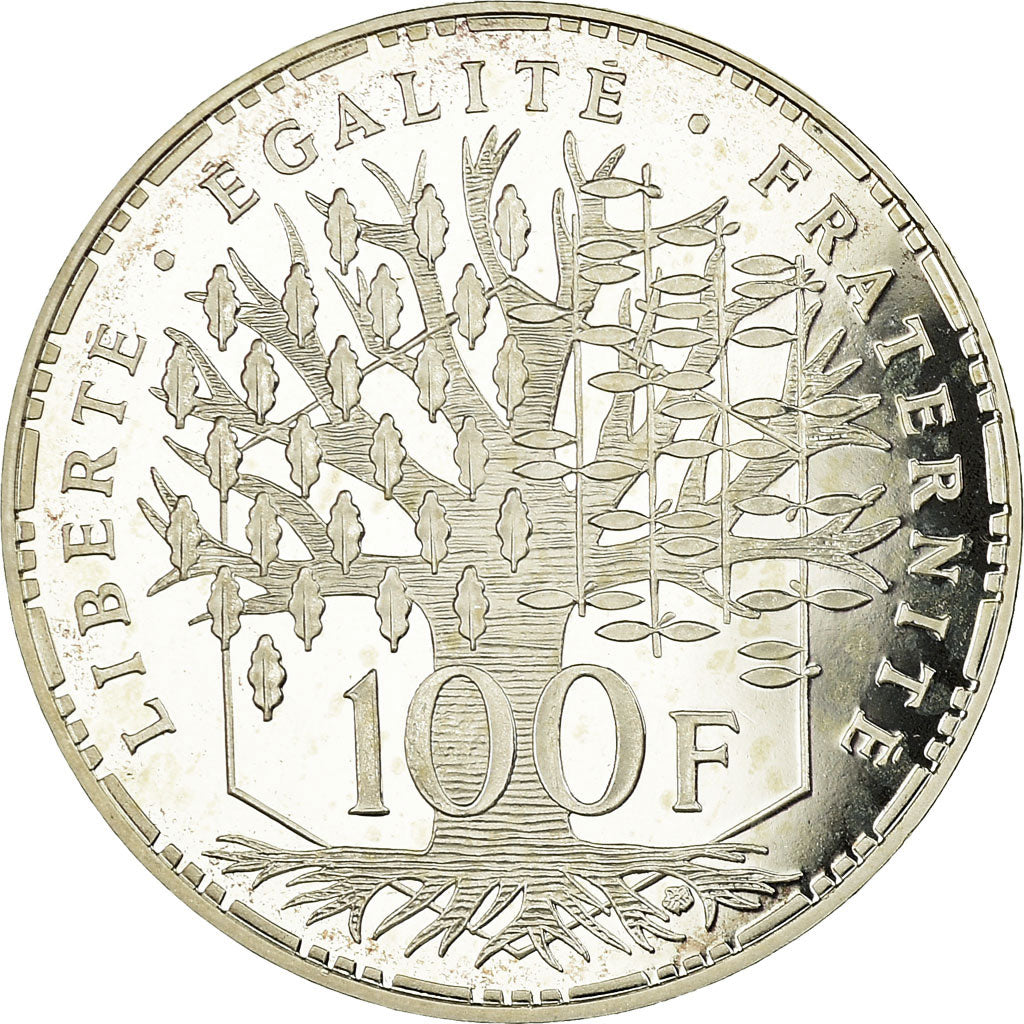 Coin, France, Panthéon, 100 Francs, 1991, Paris, Proof, MS(65-70), Silver