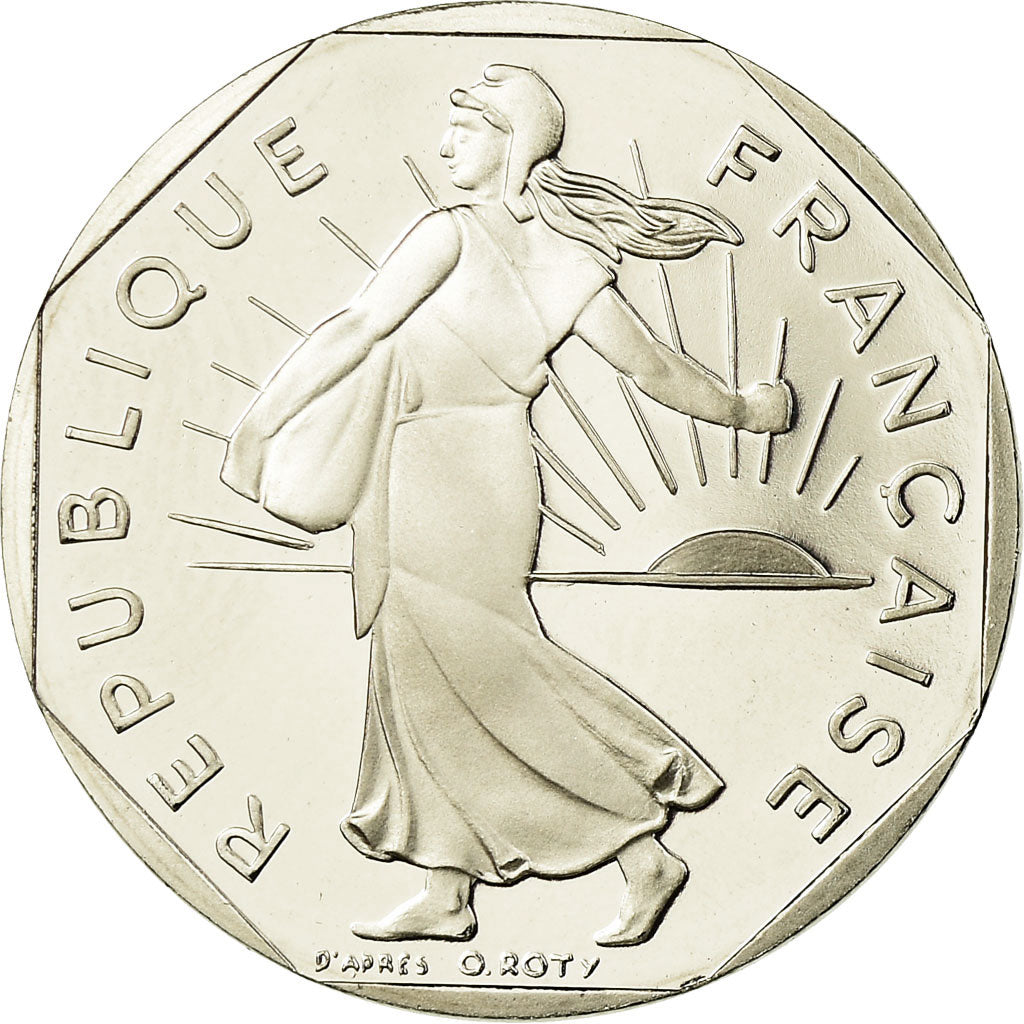 Coin, France, Semeuse, 2 Francs, 1991, Paris, Proof, MS(65-70), Nickel