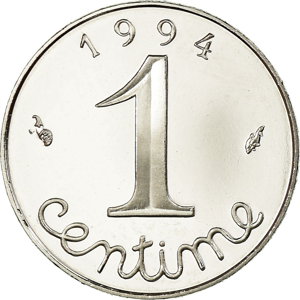 Moneta, Francia, Centime, 1994, Paris, Proof, FDC, Acciaio inossidabile