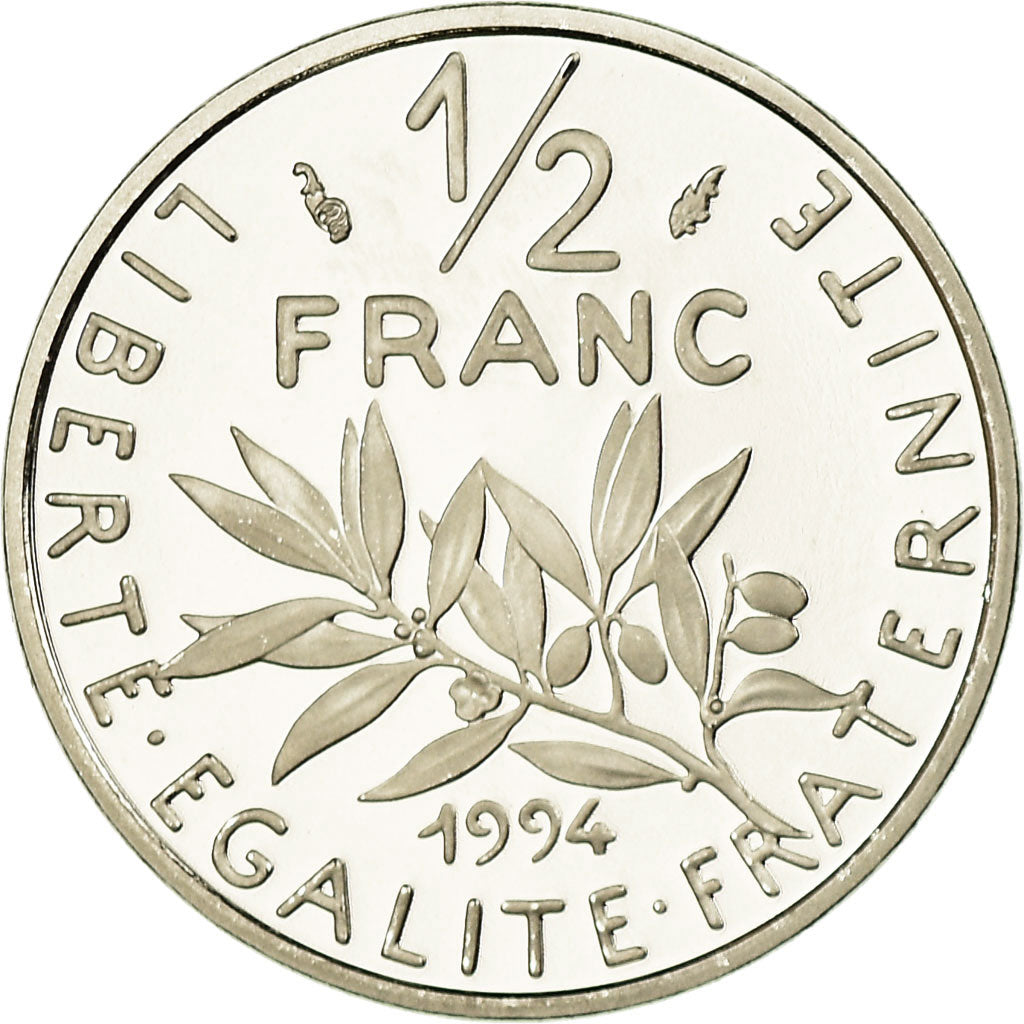 Coin, France, Semeuse, 1/2 Franc, 1994, Paris, Proof, MS(65-70), Nickel