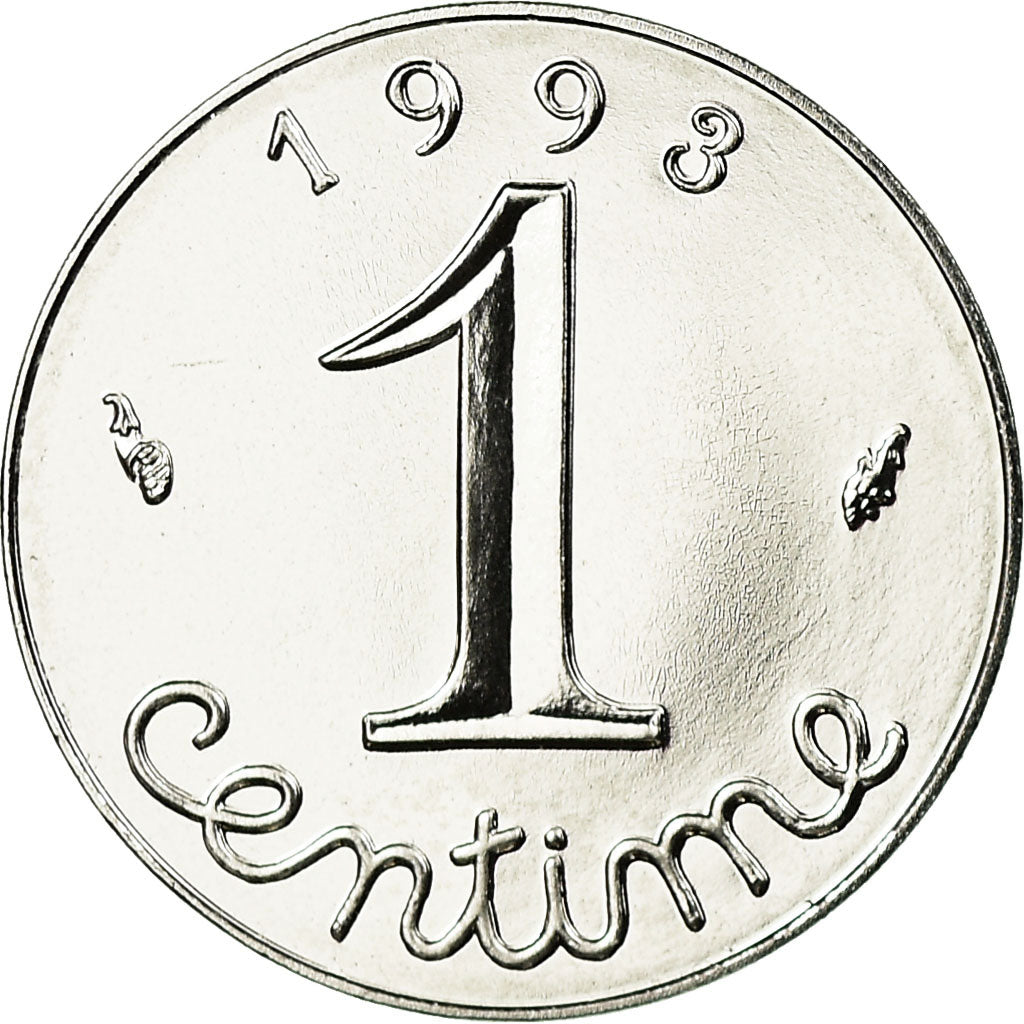 Monnaie, France, Épi, Centime, 1993, Paris, Proof, FDC, Stainless Steel