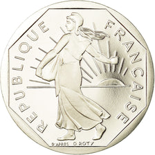 Moneda, Francia, Semeuse, 2 Francs, 1993, Paris, Proof, FDC, Níquel, KM:942.2