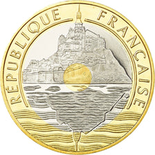 Moneta, Francia, Mont Saint Michel, 20 Francs, 1993, Paris, Proof, FDC