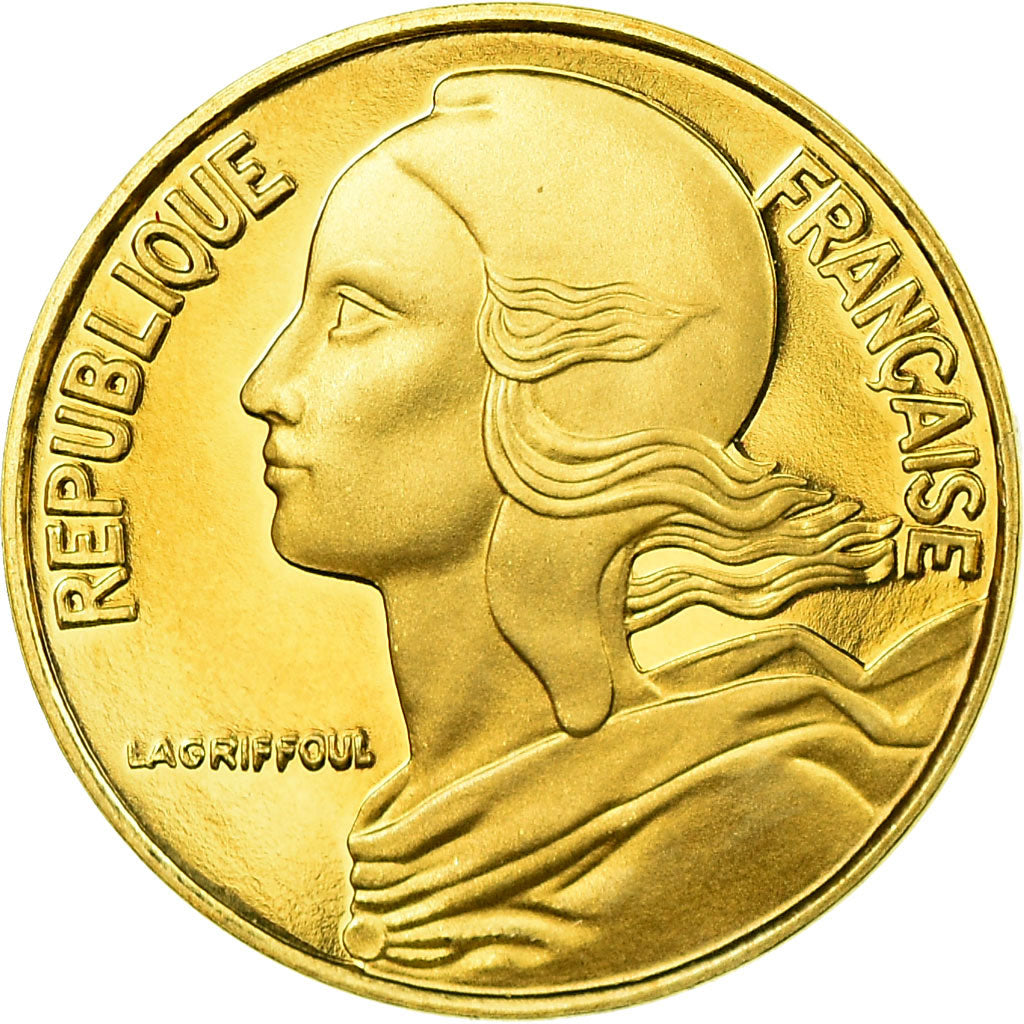 Moneda, Francia, Marianne, 5 Centimes, 1992, Paris, Proof, FDC, Aluminio -