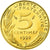 Moneta, Francja, Marianne, 5 Centimes, 1992, Paris, Proof, MS(65-70)