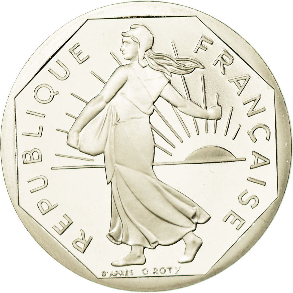 Coin, France, Semeuse, 2 Francs, 1992, Paris, Proof, MS(65-70), Nickel