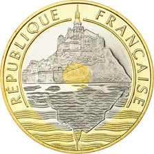 Coin, France, Mont Saint Michel, 20 Francs, 1992, Paris, Proof, MS(65-70)