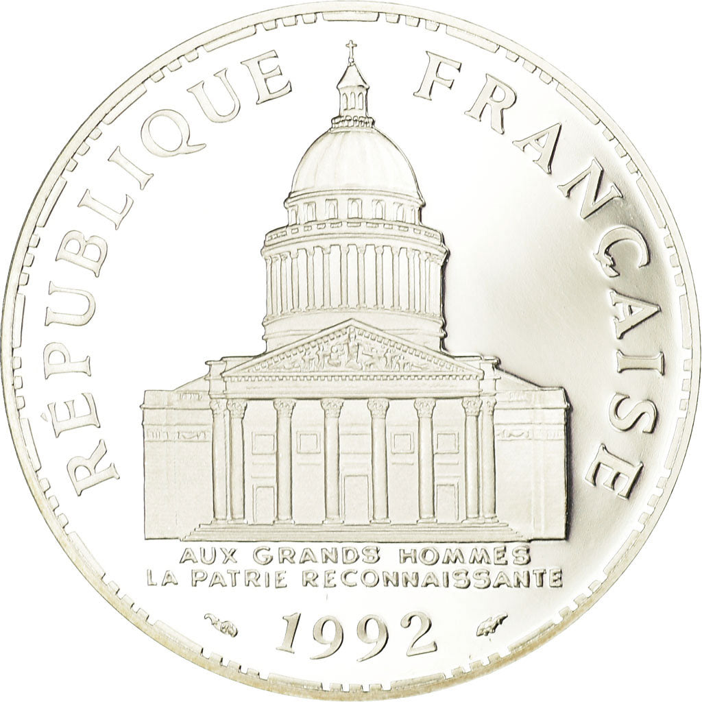 Coin, France, Panthéon, 100 Francs, 1992, Paris, Proof, MS(65-70), Silver