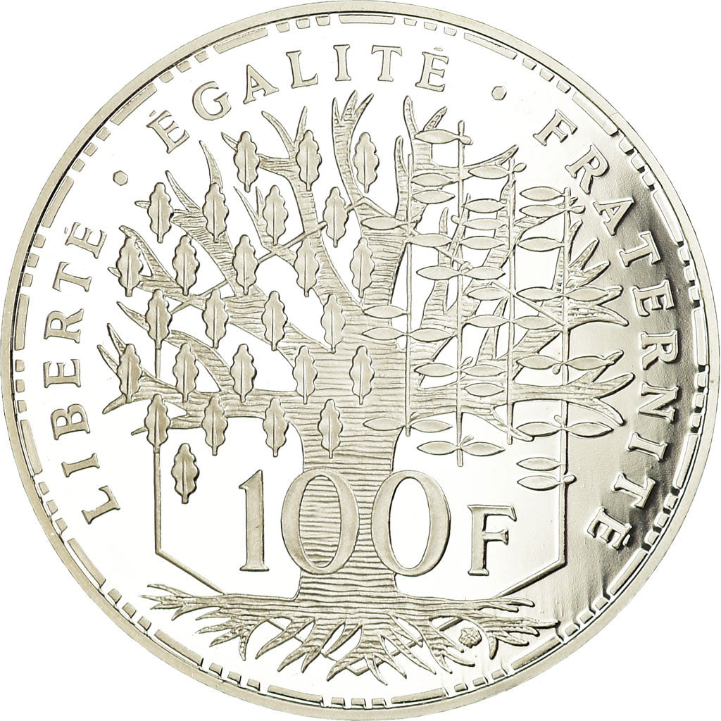 Coin, France, Panthéon, 100 Francs, 1992, Paris, Proof, MS(65-70), Silver