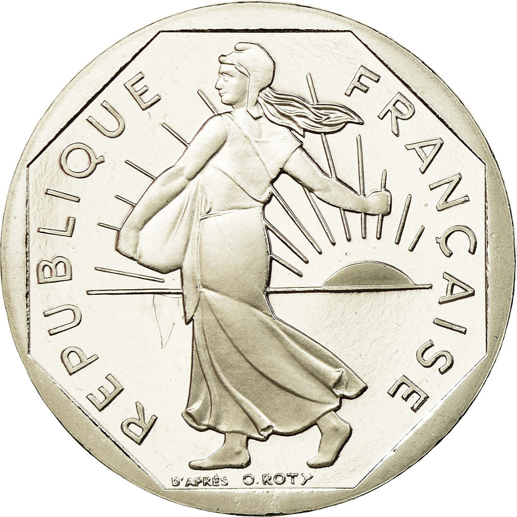 Münze, Frankreich, Semeuse, 2 Francs, 2000, Paris, Proof, STGL, Nickel