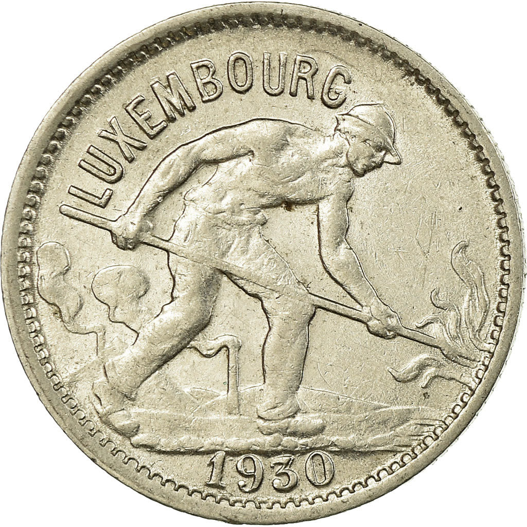 Coin, Luxembourg, Charlotte, 50 Centimes, 1930, EF(40-45), Nickel, KM:43