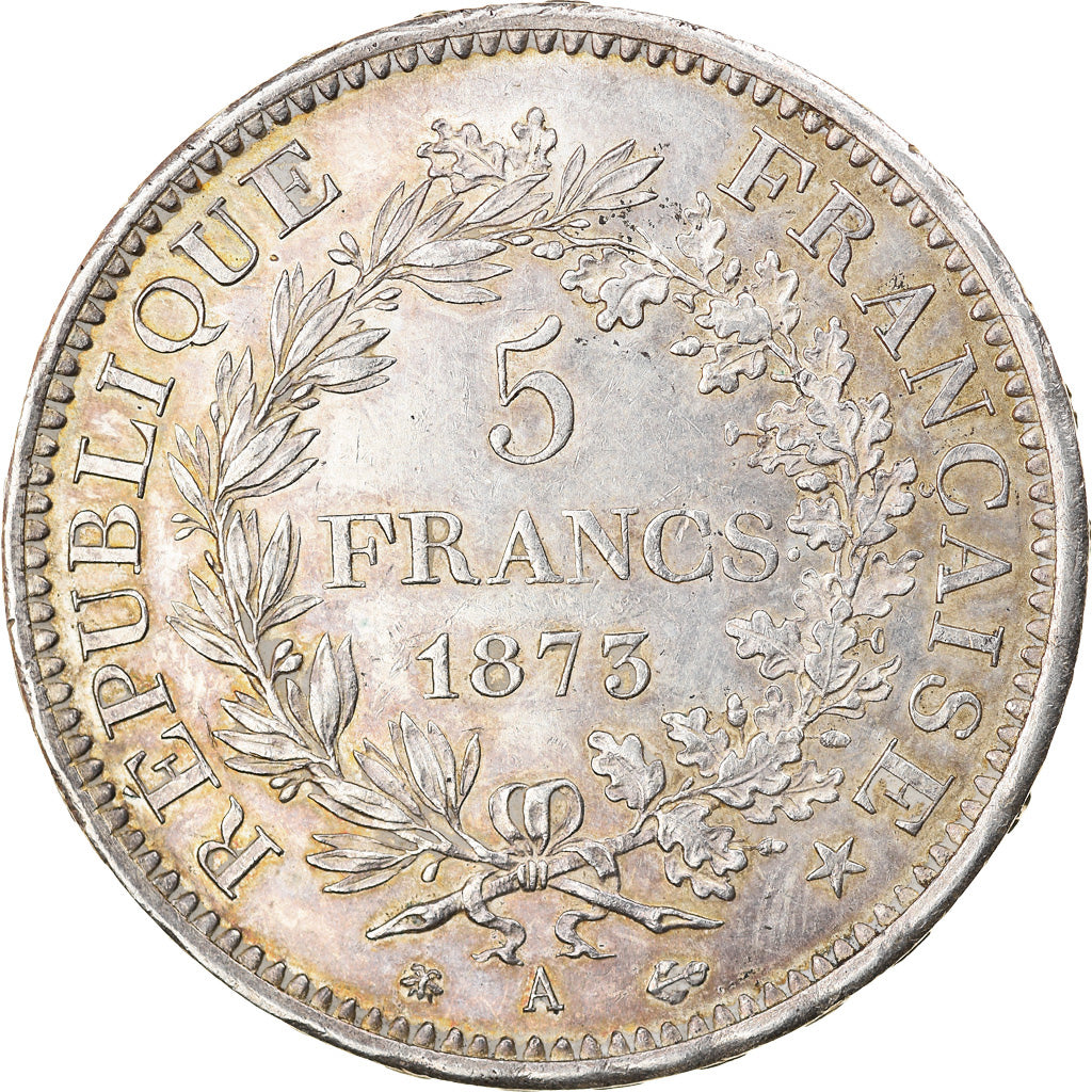 Coin, France, Hercule, 5 Francs, 1873, Paris, MS(60-62), Silver, KM:820.1