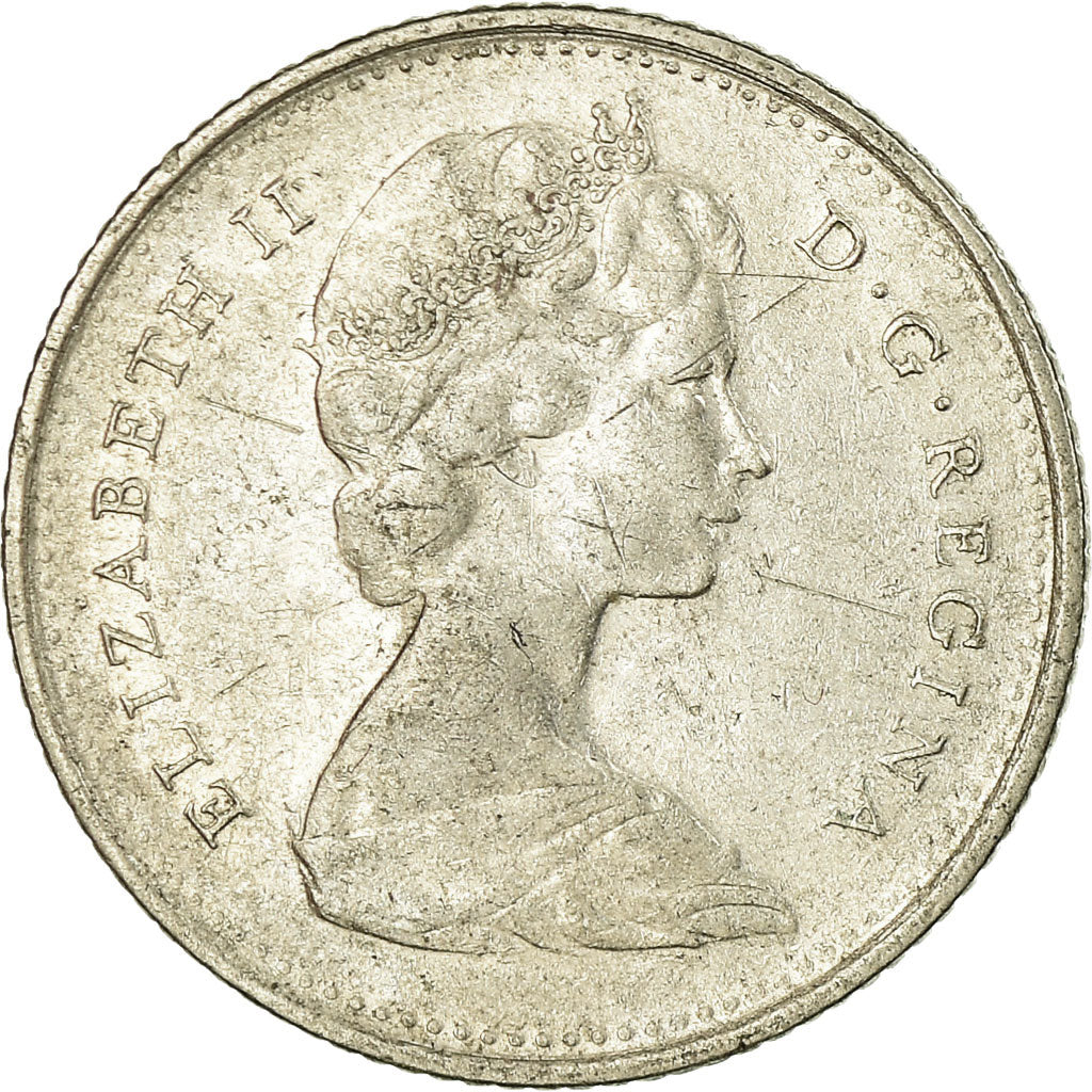 Coin, Canada, Elizabeth II, 10 Cents, 1969, Royal Canadian Mint, Ottawa