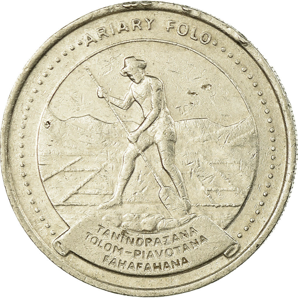 Monnaie, Madagascar, 10 Ariary, 1978, British Royal Mint, TTB, Nickel, KM:13