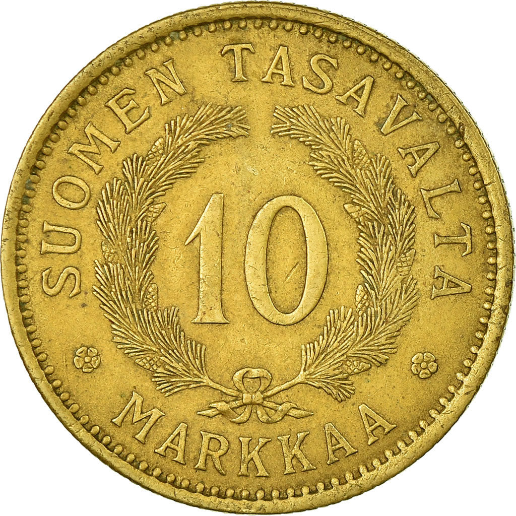 Coin, Finland, 10 Markkaa, 1929, EF(40-45), Aluminum-Bronze, KM:32a