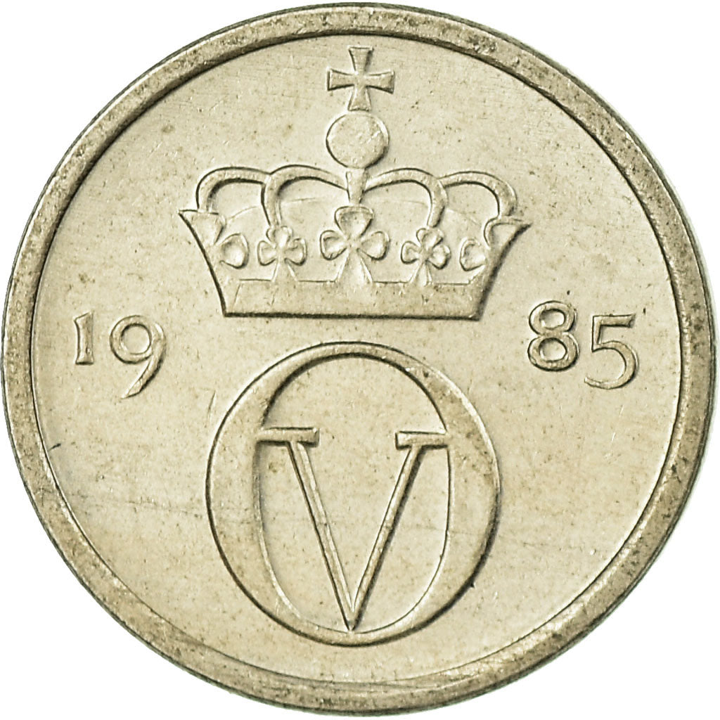 Münze, Norwegen, Olav V, 10 Öre, 1985, SS, Copper-nickel, KM:416