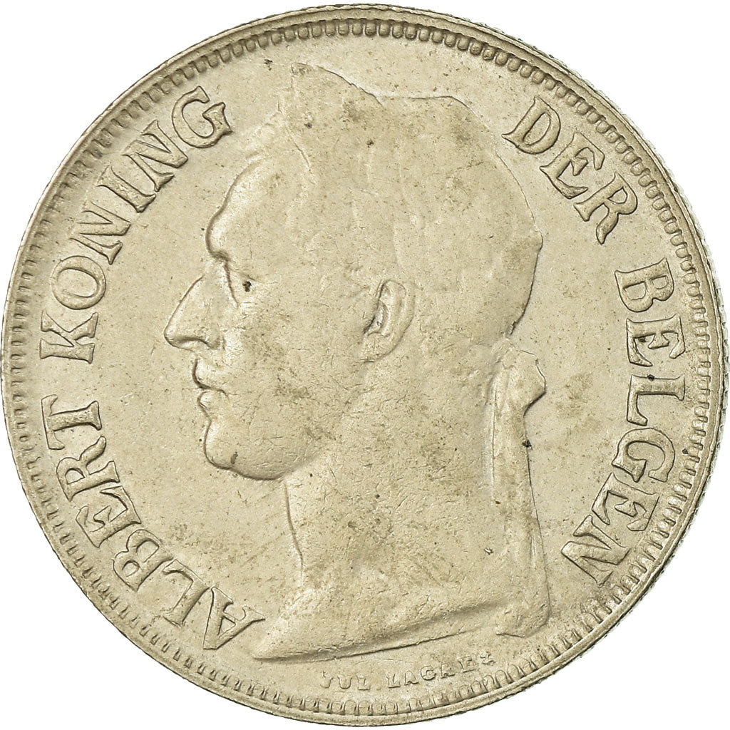 Coin, Belgian Congo, Franc, 1922, EF(40-45), Copper-nickel, KM:21