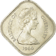 Münze, Guernsey, Elizabeth II, 10 Shilling, 1966, VZ, Copper-nickel, KM:19