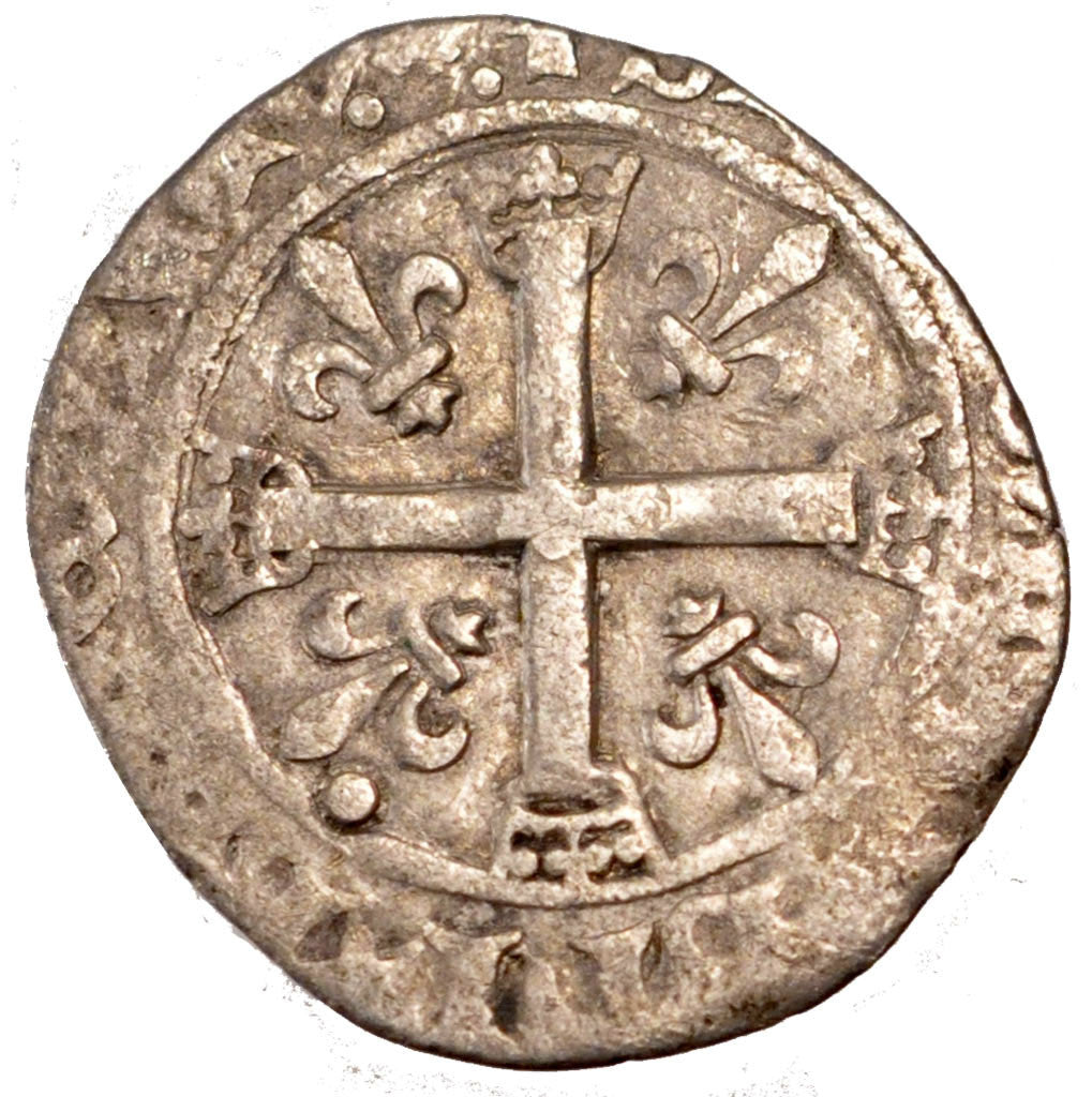 FRANCE, Karolus or Dizain, Lyons, F(12-15), Billon, Duplessy #593, 1.85