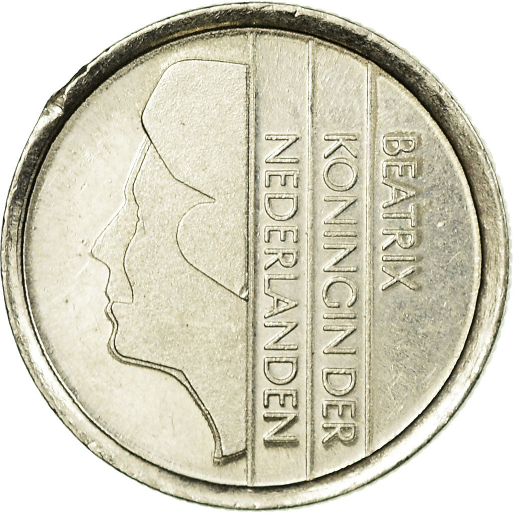 Coin, Netherlands, Beatrix, 10 Cents, 1982, EF(40-45), Nickel, KM:203