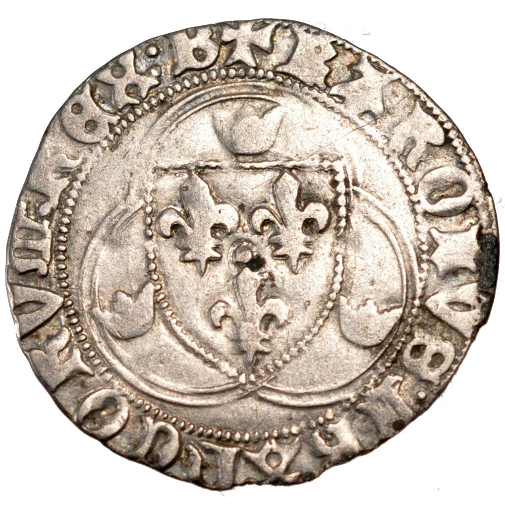 FRANCE, Blanc à la couronne, Bourges, VF(30-35), Billon, Duplessy #587, 2.76