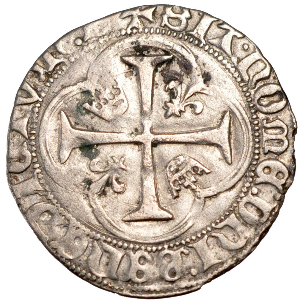 FRANCE, Blanc à la couronne, Bourges, VF(30-35), Billon, Duplessy #587, 2.76