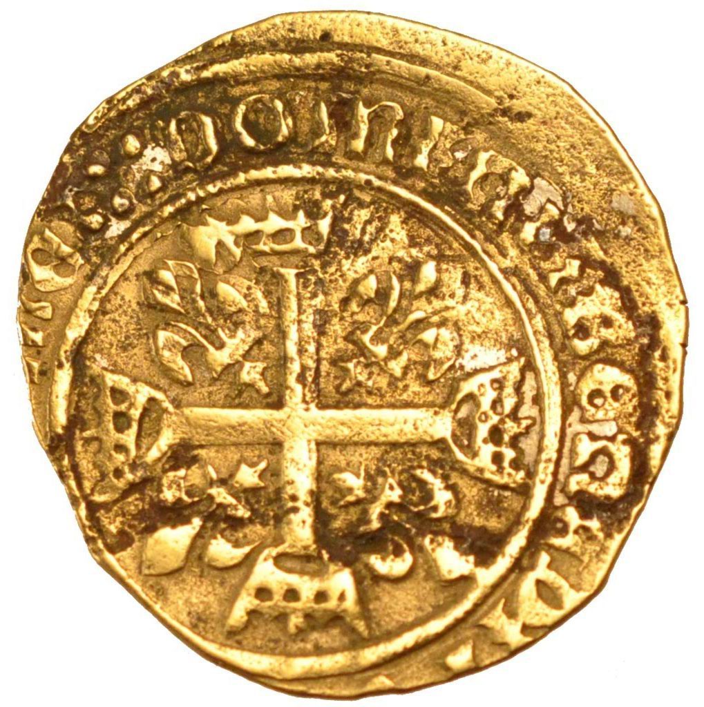 FRANCE, Karolus or Dizain, VF(30-35), Brass, Duplessy #593, 2.80