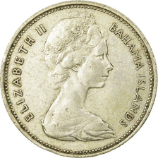 Moneda, Bahamas, Elizabeth II, 50 Cents, 1966, MBC, Plata, KM:7