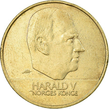 Coin, Norway, Harald V, 20 Kroner, 2002, EF(40-45), Nickel-brass, KM:453