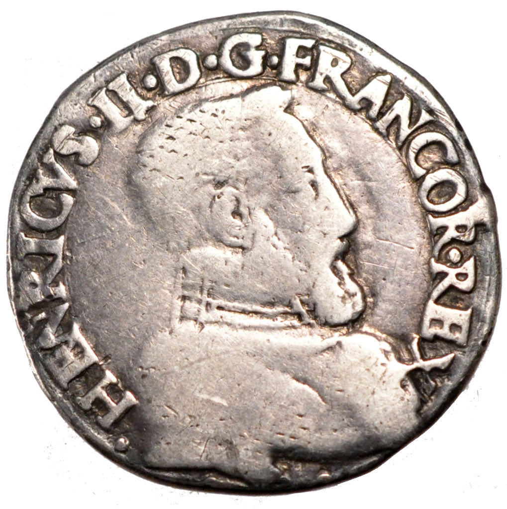 FRANCE, Teston, 1561, Limoges, VF(20-25), Silver, Duplessy #1052, 9.06