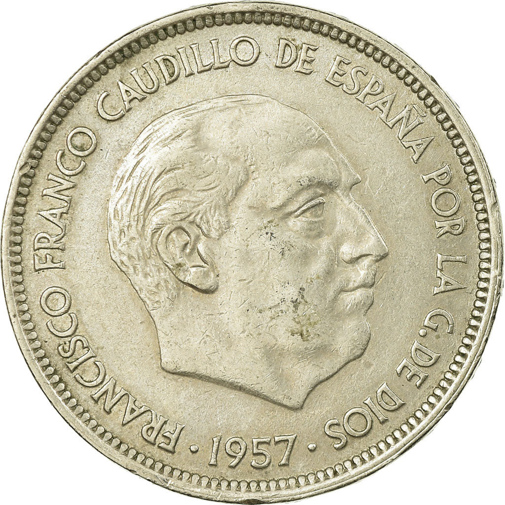 Coin, Spain, Caudillo and regent, 50 Pesetas, 1971, EF(40-45), Copper-nickel