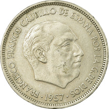 Coin, Spain, Caudillo and regent, 50 Pesetas, 1971, EF(40-45), Copper-nickel