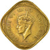 Monnaie, INDIA-BRITISH, George VI, 2 Annas, 1943, TTB, Nickel-brass, KM:541a