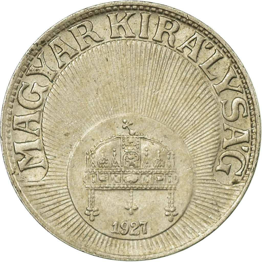 Moneta, Ungheria, 10 Filler, 1927, Budapest, BB, Rame-nichel, KM:507