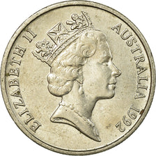 Coin, Australia, Elizabeth II, 5 Cents, 1992, EF(40-45), Copper-nickel, KM:80