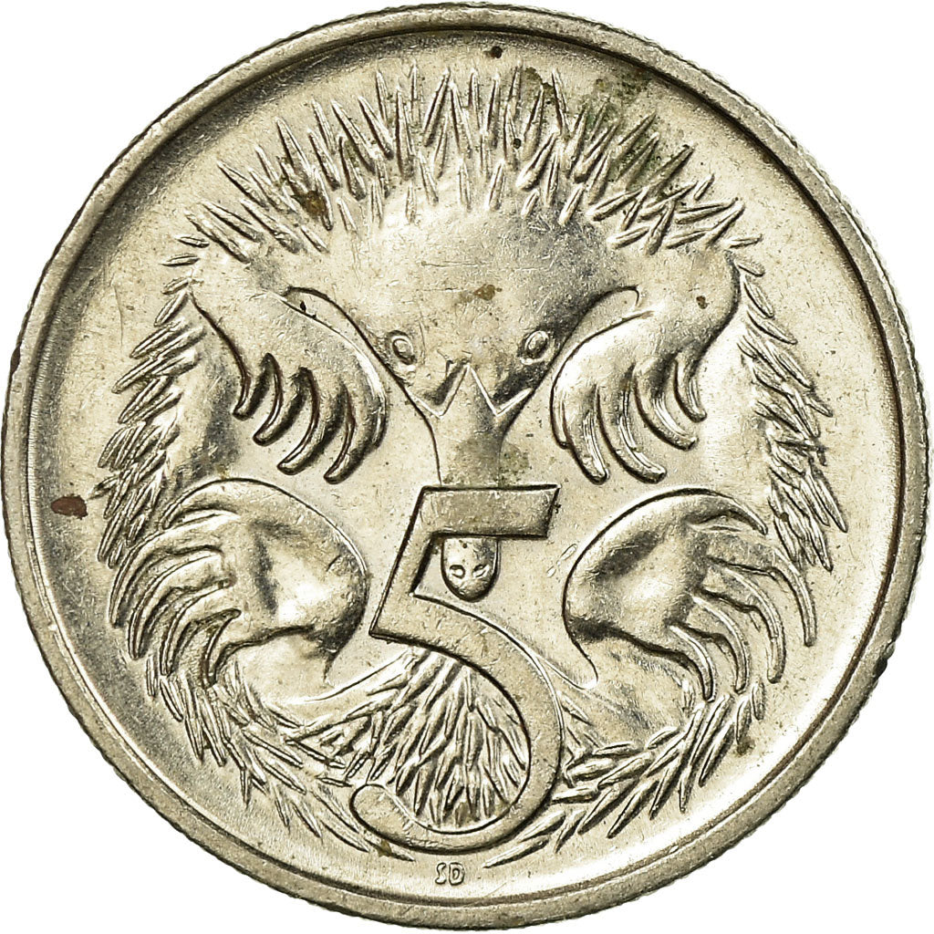 Coin, Australia, Elizabeth II, 5 Cents, 1992, EF(40-45), Copper-nickel, KM:80