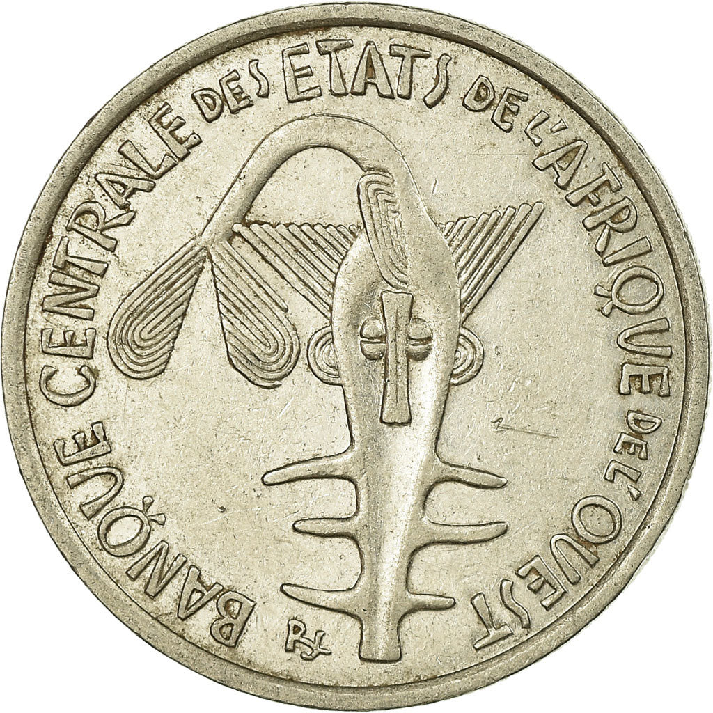 Coin, West African States, 100 Francs, 2001, EF(40-45), Nickel, KM:4