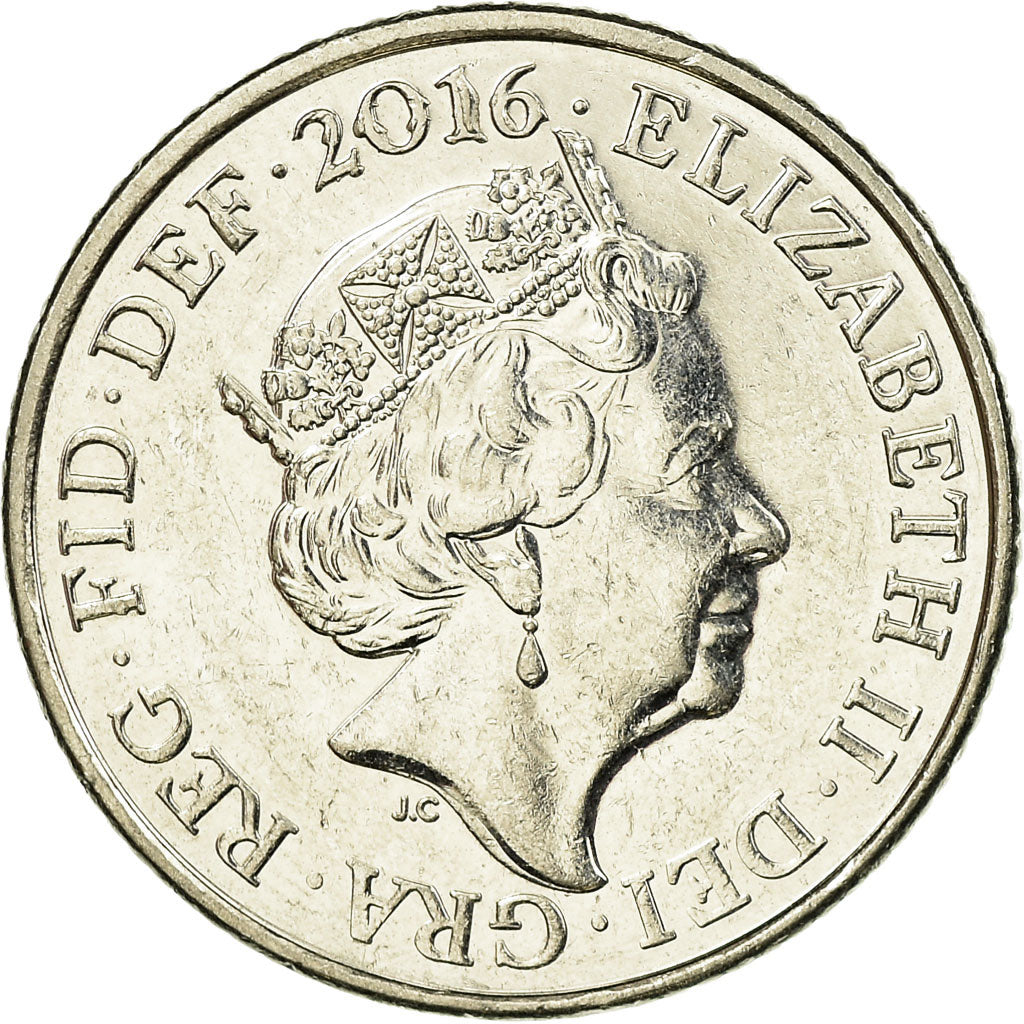 Coin, Great Britain, 10 New Pence, 2016, EF(40-45), Nickel plated steel