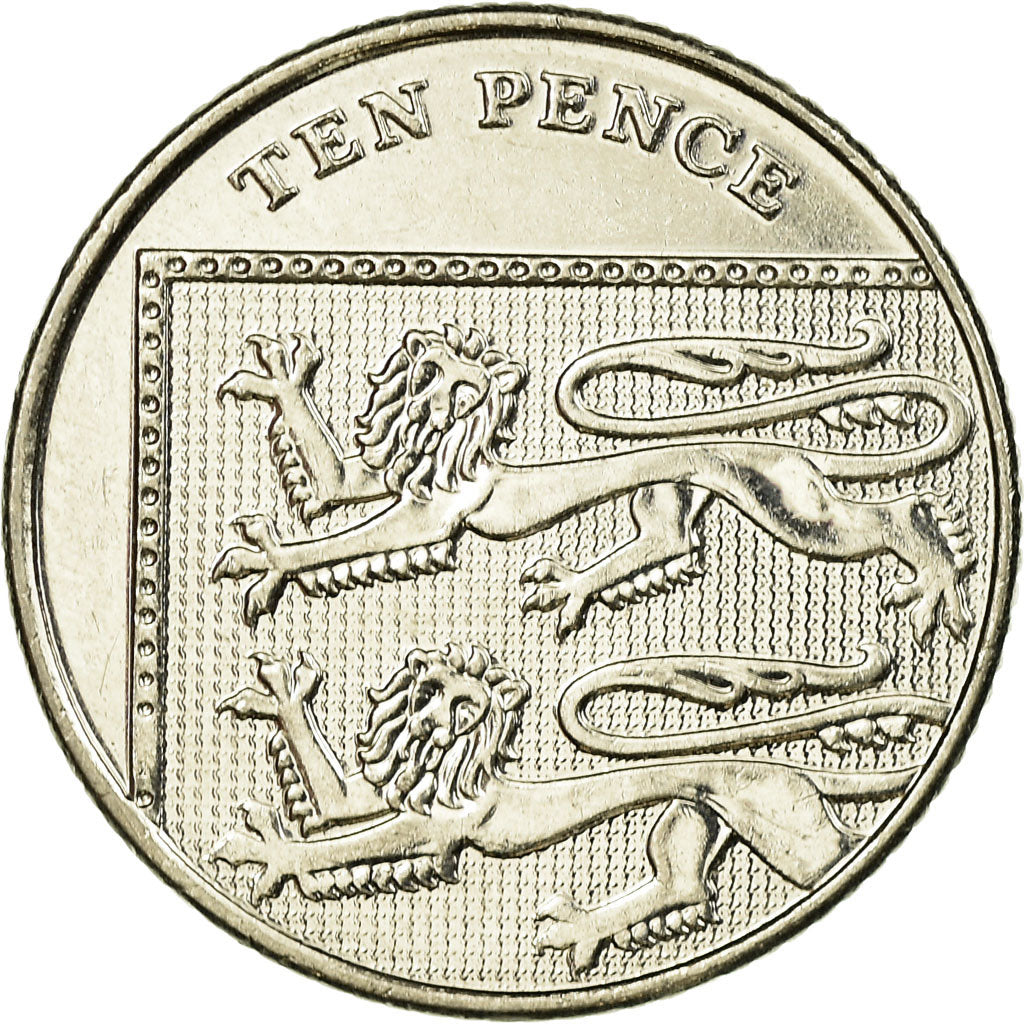 Coin, Great Britain, 10 New Pence, 2016, EF(40-45), Nickel plated steel