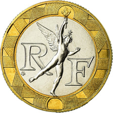 Coin, France, Génie, 10 Francs, 1989, Paris, MS(65-70), Bi-Metallic, KM:964.1