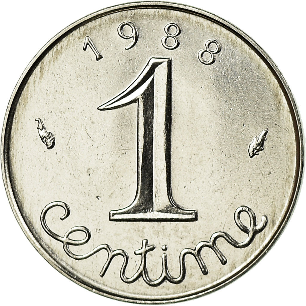 Monnaie, France, Épi, Centime, 1988, Paris, FDC, Stainless Steel, Gadoury:91