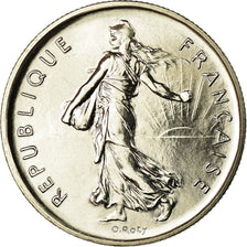 Coin, France, Semeuse, 5 Francs, 1973, Paris, MS(65-70), Nickel Clad