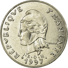 Coin, French Polynesia, 20 Francs, 1997, Paris, EF(40-45), Nickel, KM:9