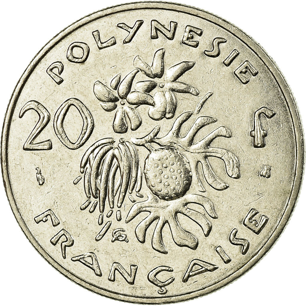Coin, French Polynesia, 20 Francs, 1997, Paris, EF(40-45), Nickel, KM:9