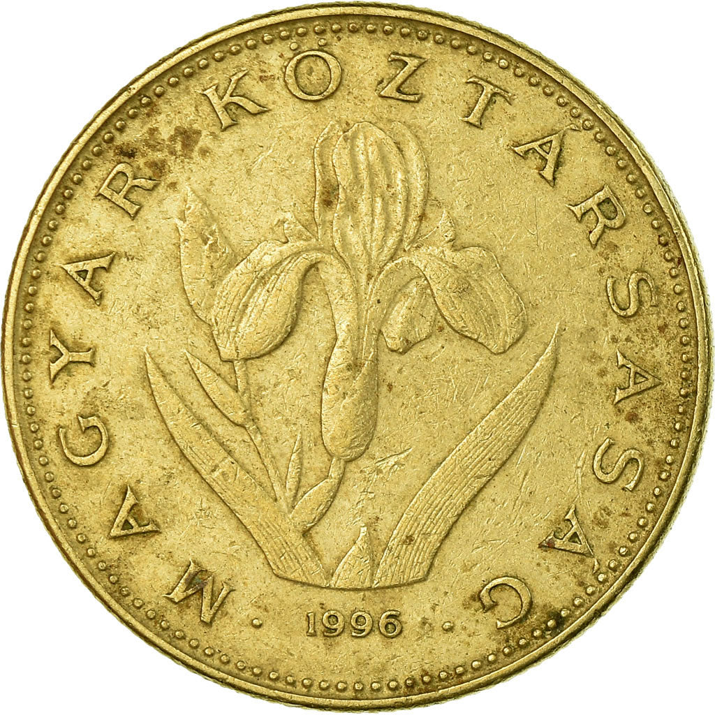 Munten, Hongarije, 20 Forint, 1996, Budapest, ZF, Nickel-brass, KM:696
