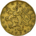Coin, Czech Republic, 20 Korun, 1999, EF(40-45), Brass plated steel, KM:5
