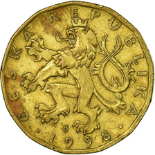 Moneta, Repubblica Ceca, 20 Korun, 1998, BB, Acciaio placcato ottone, KM:5
